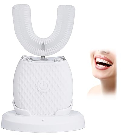 Smart Electric Toothbrush, U-Shaped 360° Electric Toothbrush, Deep Cleaning, USB Convenient Charging, Suitable for Family & Travel Oral Care