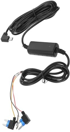 Healifty Kit de Cable USB C y Estructura Triple Núcleo de 3 Hilos para Cámara de Salpicadero de Coche Alimentación Estable para Monitorización de Aparcamiento