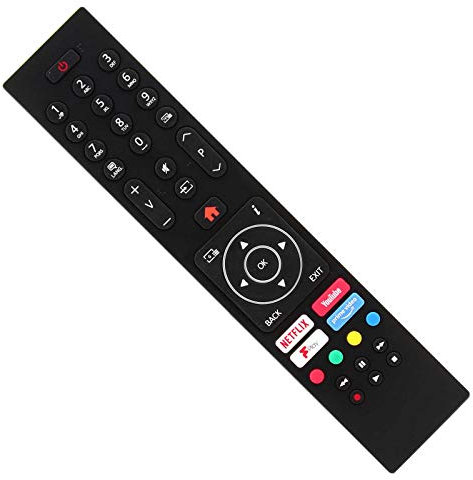 Original Replacement Remote Control for Bush Digihome Finlux Electriq RC43137P 30101759 2018-2022 Latest Models Smart LED TVs with Prime Video NetFlix Youtube Freeview F play Buttons