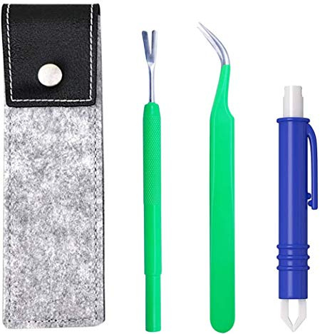 PROZADALAN Pinza per Zecche Professionale, Strumento per Rimuovere Le Zecche con Set di 3 Pinzette per Zecche Professionali in Acciaio Inox per Cani/Gatti/Facile Rimozione delle Zecche (1)