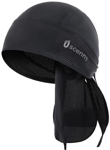 Oscenny Fahrradmütze,Schnell Wegschwitzen Schnell Trocknen,Amerikaner Coolmax Leichtes Perforiertes Gewebe Atmungsaktiv DehnungFeuchtigkeitsableitend Sonnenschutz Laufen Motorrad Kopftuch Mütze