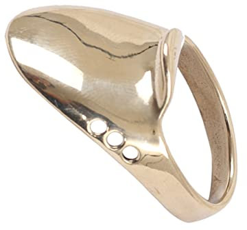 BELLIFFY Professioneller Messing Daumenring Fingerschutz 22mm Verschleißfest Tragbar Bogenschießzubehör Zum Schutz des Daumens