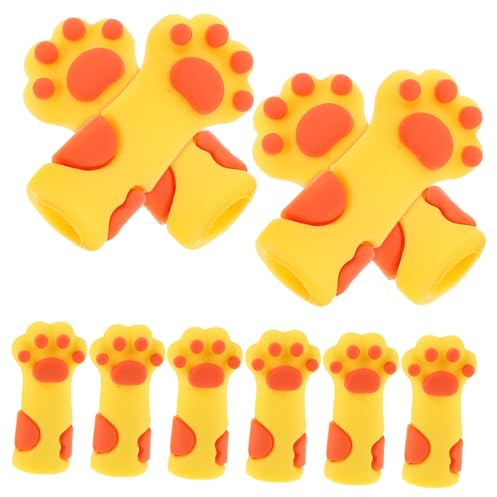 HONITANO Fundas de Silicona para Tijeras de Manicura y Pedicura Forma de Pata de Gato, 10 Piezas, Material Resistente y Agarre Seguro para Rutina de Cuidado de Uñas