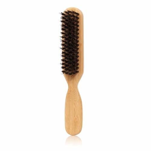 Spazzola per capelli con setole di cinghiale, raddrizzatore per barba da