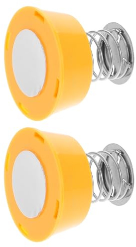 Homoyoyo Lot de 2 Bases à Ressort Jaunes pour Figurines à Tête Oscillante, Accessoires Décoratifs Intérieurs Voiture et Vélo, Jouets Mécaniques DIY pour Tableau de Bord, Ornement Ludique