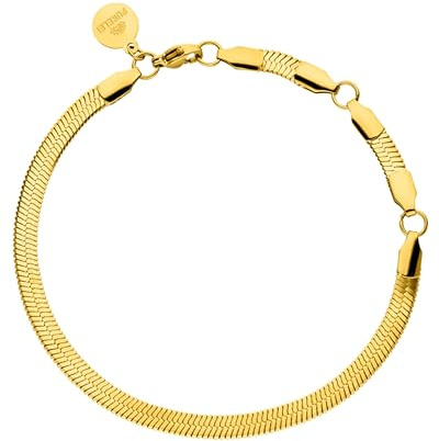Purelei i'Lalo Armband, Damenarmband im Schlangen-Design aus Edelstahl, Wasserfestes Armband, Lange verstellbar 15-20 cm