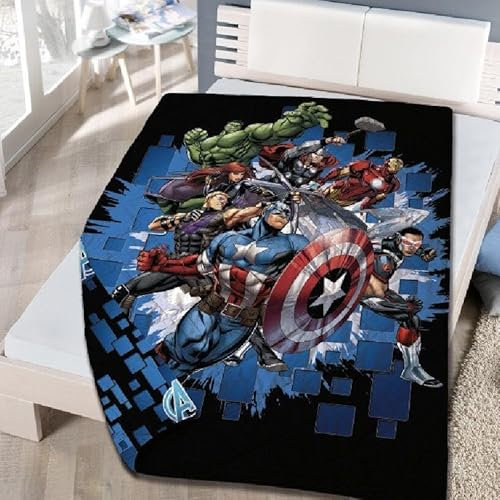 Marvel Edredon nordico Vengadores Avengers Infantiles, Multicolor, Único