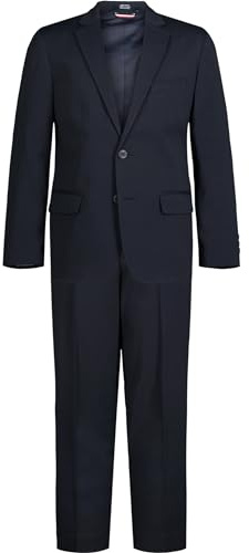 Tommy Hilfiger Boys' 2-Piece Formal Suit Set, Navy, 18 Husky