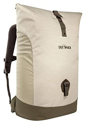 Tatonka 34l Daypack Grip Rolltop Pack - Rucksack mit Rollverschluss und 15 Laptopfach - 34 Liter (Brown Rice Curve)