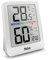 MEBUS digitale Klimastation mit Innen-Thermometer und -Hygrometer, Uhr, Komfortindikator, Beleuchtung, Trendanzeige, Farbe: Weiß, Modell: 40928