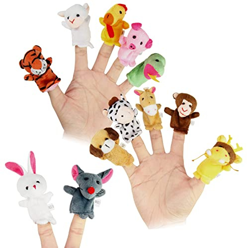 Sealive Finger Puppets for Toddlers 1-3, Baby & Toddler Finger Puppets, Soft Plush Animal Toys for Storytelling, Educational Toy Set for Boys & Girls, Great for Home, School, Parties & Travel