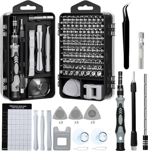 CANOPUS Feinmechaniker Schraubendreher Set 122 in 1 Handy Reparatur Werkzeug Set, Feinwerkzeug Set, Precision Screwdriver Set, Präzisionsschraubendreher Mini PC Werkzeug Set Micro Schraubendreher Set