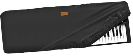 Musiin 61 keys piano keyboard dust cover, compatible with Roland FA-06,V-COMBO VR-09-B,M-Audio Oxygen 61,Behringer Motor 61,Luxury Chinlon Anti-dust & Scratch-proof, Smooth Touch & Custom Fit