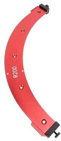 Radie jigg routermall aluminiumlegering träbearbetning hörn routing R200 bågskärning hjälpverktyg för skåp