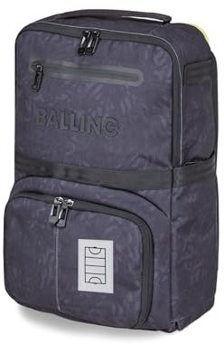 BALLING Feldhockeytasche, Rucksack, Sporttasche, Hockey, Sporttasche, Padel, Schwarz