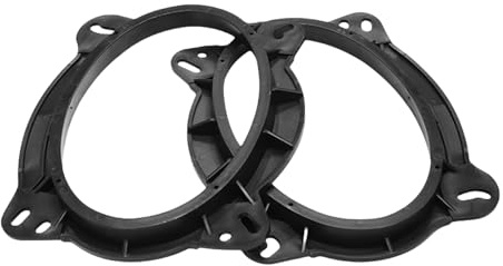 Hattba Altavoces espaciadores de puerta delantera, soportes de PVC, adaptadores versátiles, reducción de ruido, accesorios de coche para vehículos espaciadores