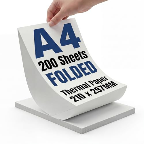 200 Sheets A4 Thermal Printer Paper 8.27x11.69 No Ink Printer Presentations