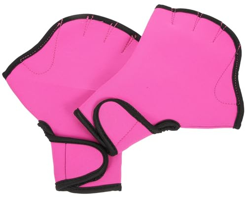 Veemoon Nylon Schwimmhandschuhe mit Verstellbarem Verschluss Reißfeste Schwimmausrüstung für Wassersport und Schwimmtraining Elastische Badehandschuhe für Damen und Herren