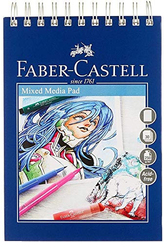 Faber-Castell Creative Studio Bloc support mixte, bloc A4 250 g/m² avec 30 feuilles