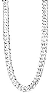 TAIPAN Silberkette Herren Doppel Panzerkette - Glänzend 60cm 6mm Echt 925 Sterlingsilber Halskette für Ihn mit Schmuckzertifikat/Silber Kette Orginal Herren/Geschenke für Männer