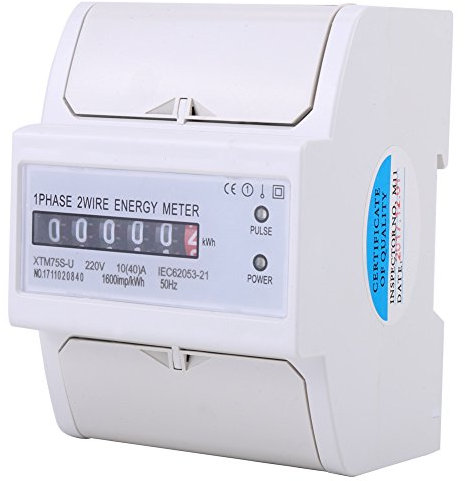 220V 10-40A kWh Meter Digital LCD Single-phase 4P DIN-Rail Electric Energy Meter XTM75S-U smart meter energy monitor electric meter electricity usage monitor