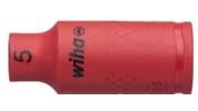 Wiha isolerad skruvnyckel med hexagonexteriör 1/4 5,0 mm (43089)