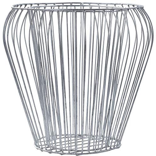 KADAX Gabion, vaso di fiori di gabion, cestino a pianta rotonda in acciaio immerso da fuoco, cesto di pietra, fioriere resistenti giardino, pietre, fiori, piante, fioriere (Ř 42 cm, h: 38 cm)