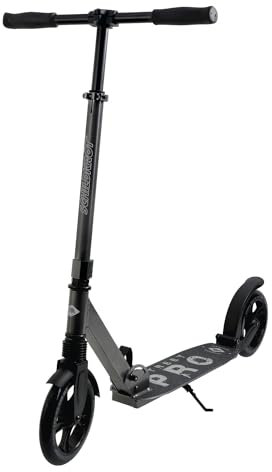 Schildkröt City Scooter Street Pro, hochwertiger vollgefederter Aluminium-Roller, 200mm Räder, extra großes Deck, klappbar, Fahrkomfort auf höchstem Niveau, ideal für Jugendliche und Erwachsene