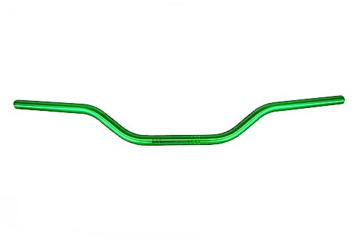 Manubrio Accossato verde in alluminio per Suzuki RM piega bassa dal 2002 al 2017, diametro 22 mm, altezza media