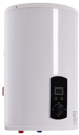 2 KW elektrisk varmvattenbehållare 50 l/80 l/100 l ABS panna, varmvattenspanna med LED-skärm, kallt och varmt vattenpanna 220 V för badrum, vertikalt hängande (volym: 50 l, innerfoder: 35 l)