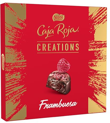 NESTLÉ CAJA ROJA Creations Bombón de chocolate con leche y avellana Estuche 111 g
