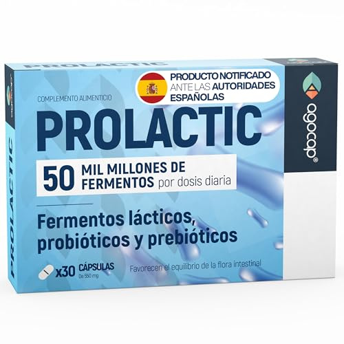 PROBIOTICOS - Prebióticos y Probióticos Intestinales - Probioticos, ACCIÓN RÁPIDA 30 Cápsulas | 50 Millones UFC, probióticos flora intestinal con Lactobacillus Gasseri, rhamnosus & Salivarus