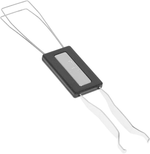 SHINEOFI Extracteur de Touches Pince à Épiler Outil Double Fonction en Métal Argenté pour Clavier Mécanique pour DIY et Entretien Clavier
