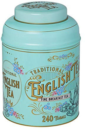 Victoriano Vintage: lata de té con 240 bolsitas de té English Breakfast