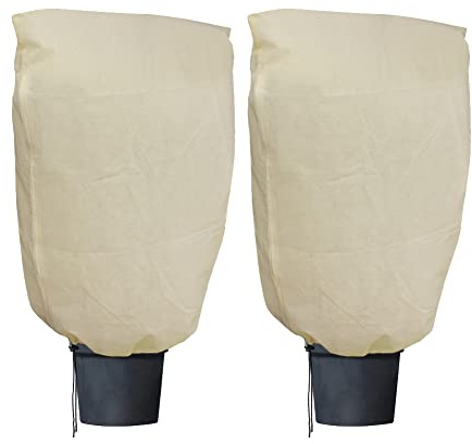 Tesmotor Funda para Plantas, Saco Cubre Plantas, Cubierta para Plantas Protección contra Congelación y contra Nieve para Invierno, 2 Unidades(80 x 100 cm)