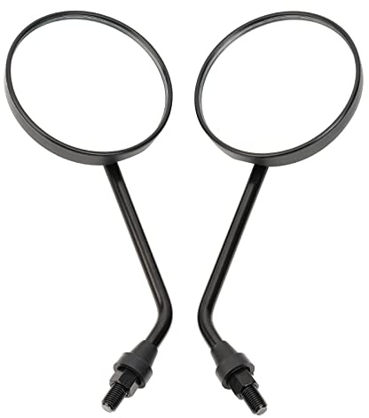 AHL 1 paire 3.94 /10.00mm rond rétroviseur de moto guidon rétroviseur latéral Compatible avec Honda Suzuki Yamaha Kawasaki