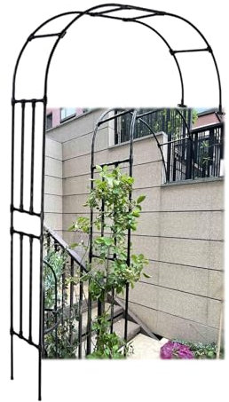 LIYI929GP Rankhilfe Halbbogen Verzinkt RosenHalbbogen Für Kletterpflanzen, Stabil Wetterfest Rankgitter Rosenhilfe, Eingangstür Im Freien Rosenbogen Metall Hochzeitsbogen Retro Rosenpavillon