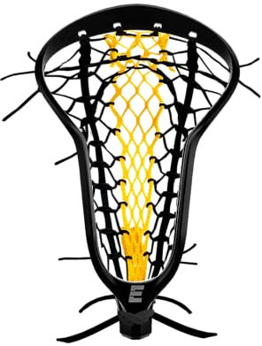 Epoch Lacrosse Tête de crosse pour femme avec cordon à 15° avec poche Elite Runner - Tête de crosse en polymère injecté composite, zone 4, design à poche haute - Noir