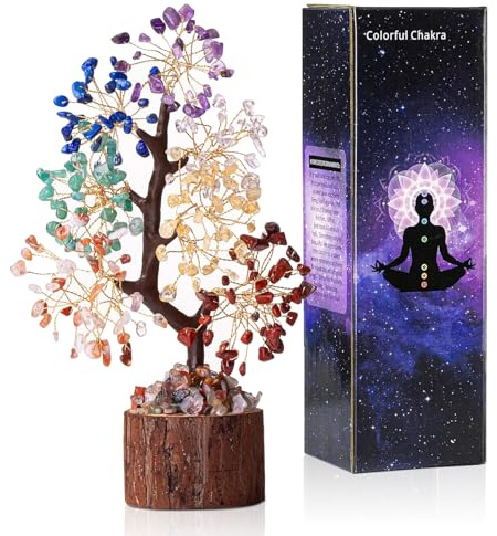 Ametist kristallträdkristaller, livets träd dekoration bonsai träd, pengar träd skrivbord dekoration, andlig esoterik Feng Shui dekoration, chakra kristall dekoration andliga gåvor för kvinnor