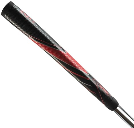 Winn Golf 2020-VSN Excel Medallist Vision Putter Grip (Black/Red)