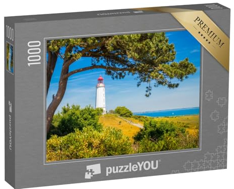 puzzleYOU: Puzzle 1000 Teile „Leuchtturm Dornbusch auf der schönen Insel Hiddensee“ – aus der Puzzle-Kollektion Deutschland
