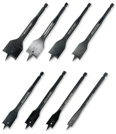 Eclipse Professional Tools FWDB8PS Set de 8 brocas de madera planas