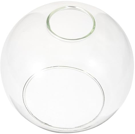 BESTonZON Paralume Design Elegante Moderno Sferico per Lampadari in Vetro Trasparente Attacco E27 Crea Atmosfera Calda per Qualsiasi Ambiente