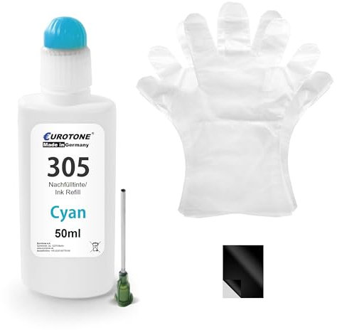 Eurotone 10x Set HP-304- Nachfüllung Schwarzfür HP Envy 5030 5032 5000 DeskJet 2600 2620 2630 3750 3760 5010 5032 3720 5020 3762 2633 3730 3733