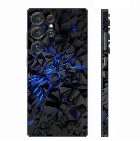 Skin Wrap for Samsung Galaxy S25 Ultra, Phone Stickers Decal Cover for Mobile's Back, Camera, Frame (Black)