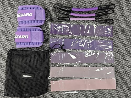 Ankle Resistance Bands with Cuffs, Resistance Bands Set for Working Out, Leg and Glute Exercise Bands – Home Gym Workout Equipment for Women, Booty Building, Pilates, Rehab, Physical Therapy
