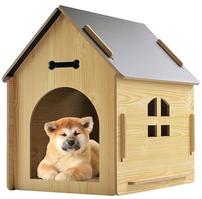 Mihauuke Caseta para Perros Exterior | Cabaña Desmontable E Impermeable,Refugio Impermeable para Gatos De Exterior,para Razas Pequeñas Y Grandes Interior Balcón Jardín Terraza Patio