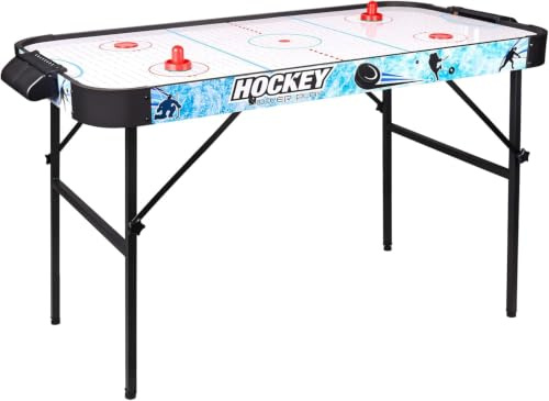 Hyner Mesa Air Hockey Plegable 138cm, Hockey de Mesa con Accesorios