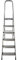 Amig - Escalera Plegable con 6 peldaños - Fabricado en Aluminio - Medida de Peldaños Pequeños: 28 cm x 8 cm - Medida de Peldaño Grande: 25 cm x 25 cm x 28 cm - Uso Doméstico - Carga Máxima: 150 kg