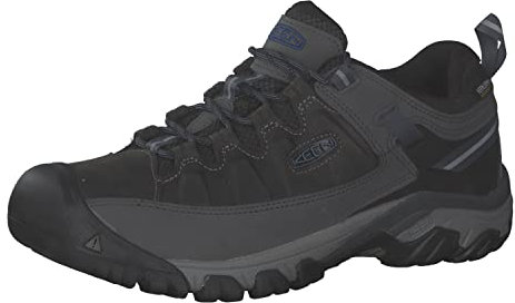 KEEN Targhee 3 Waterproof, Zapatos para Senderismo Hombre, Gris (Steel Grey/Captains Blue), 44,5 EU